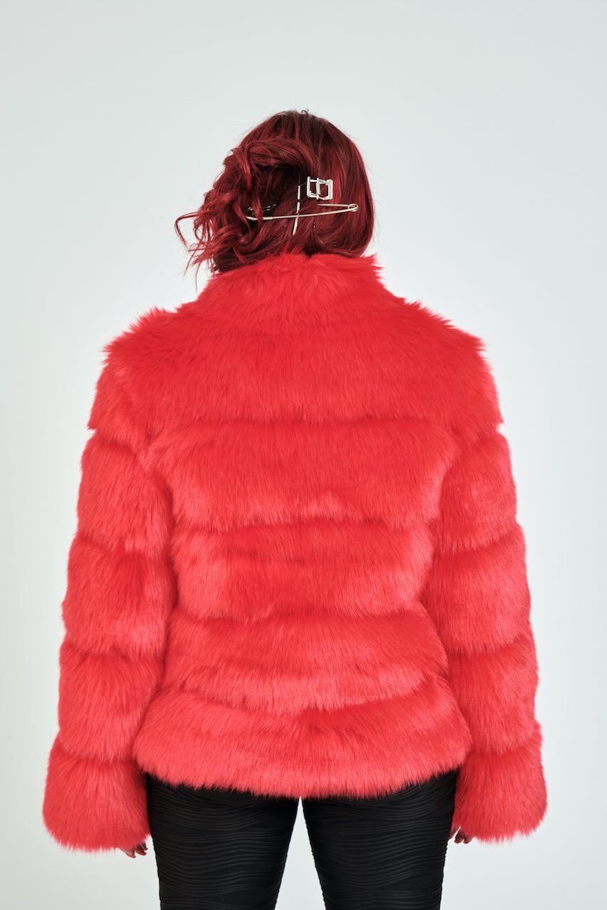 Nina Faux Fur | Red