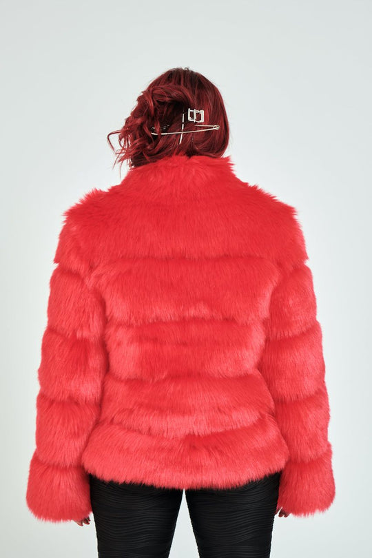 Nina Faux Fur | Red