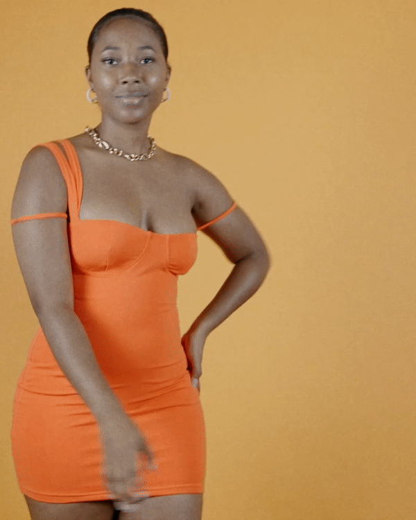 Orange Mini Dress – Cléair Monroe