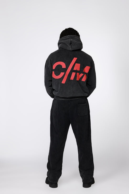 Icon Sweatsuit Pant Red & Black