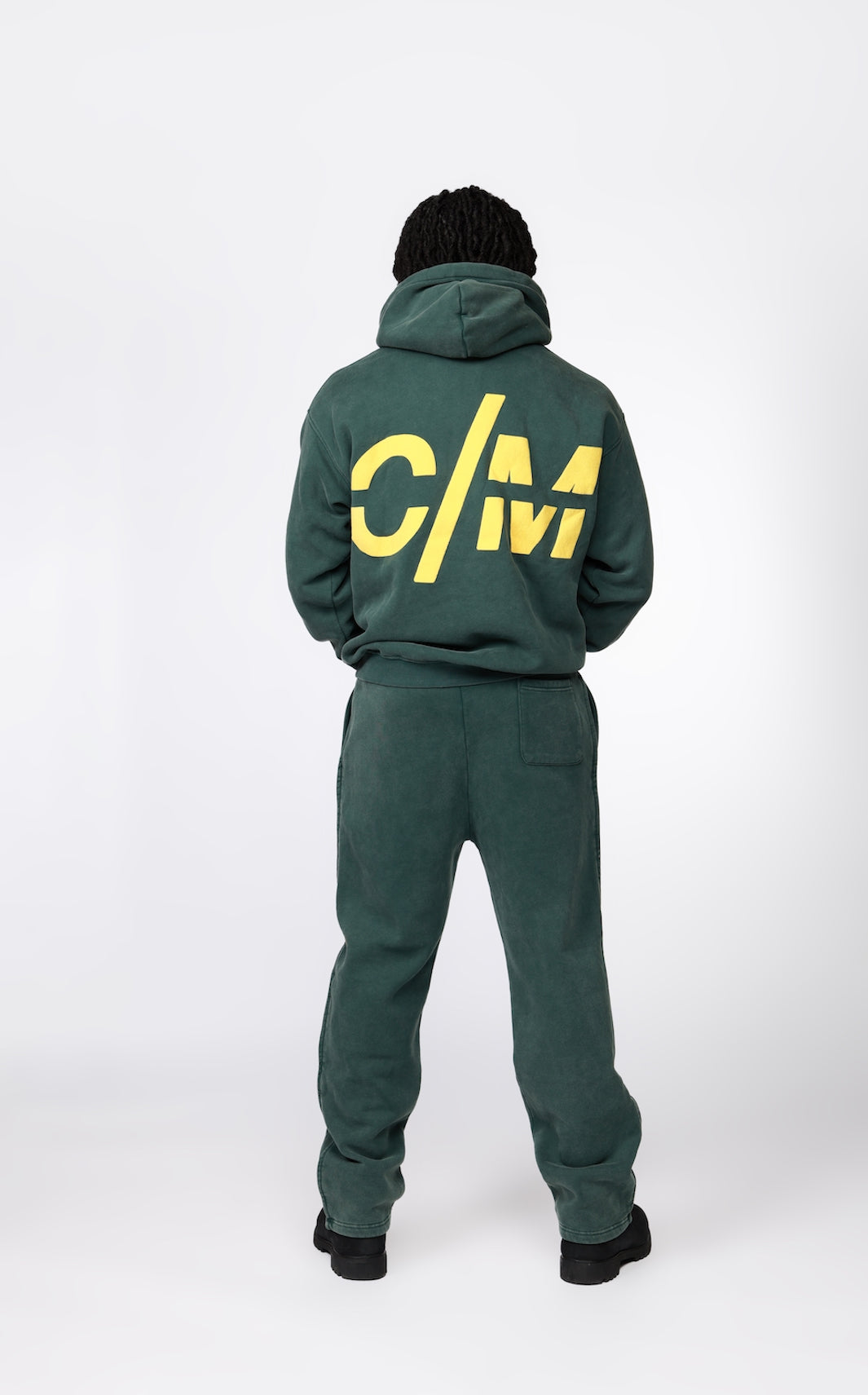 Icon Sweatsuit Hoodie Green & Yellow