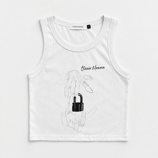 Lock on Hand Crop Ribbed Tank