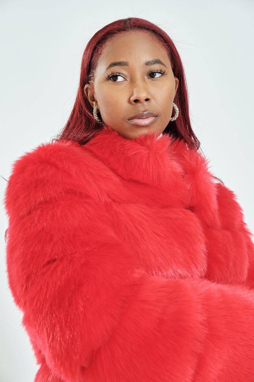 Nina Faux Fur | Red